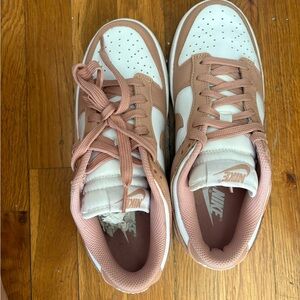 Nike White and Tan Sneakers